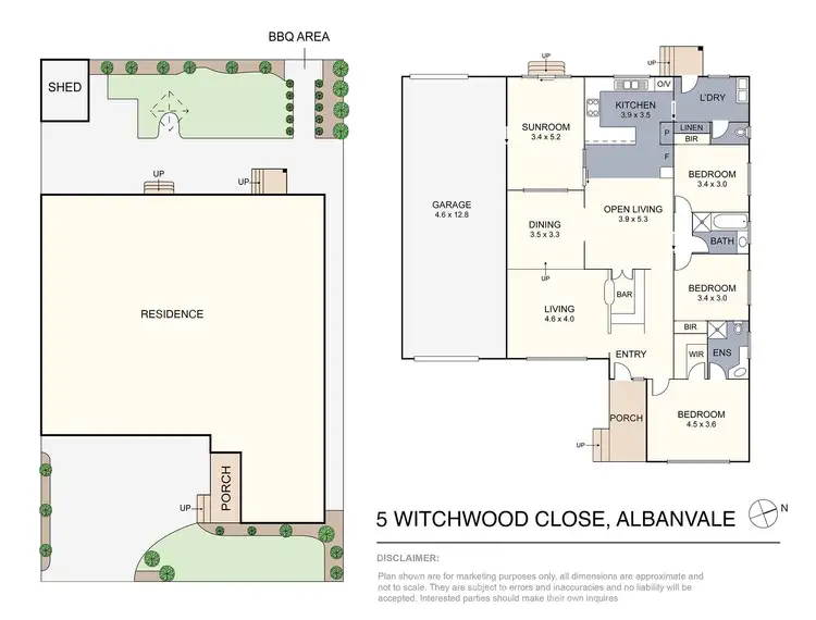 Floorplan of Homely house listing, 5 Witchwood Close, Albanvale VIC 3021