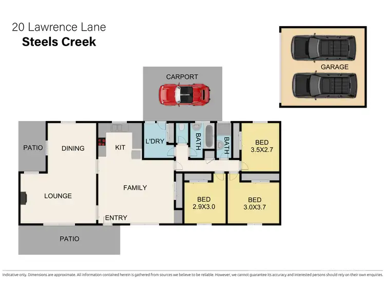 Floorplan of Homely house listing, 20 Lawrence Lane, Steels Creek VIC 3775
