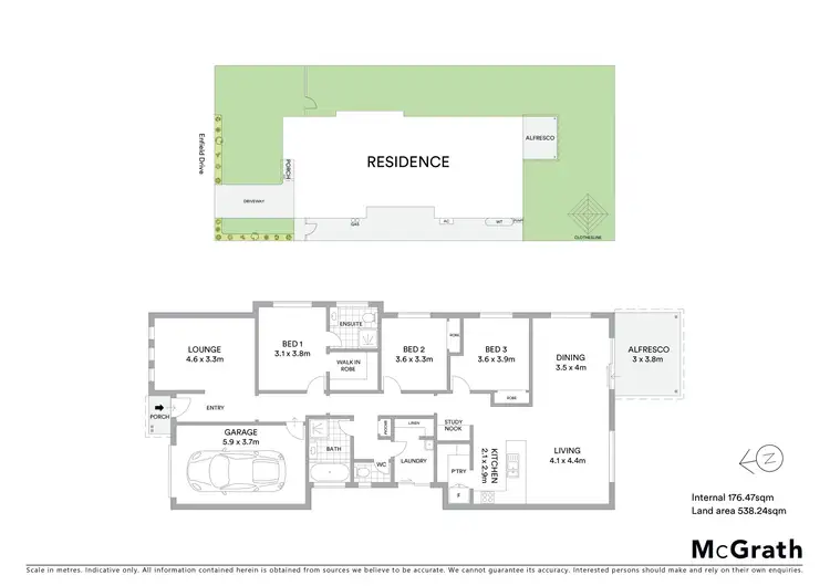 Floorplan of Homely house listing, 18 Enfield Drive, Mudgee NSW 2850