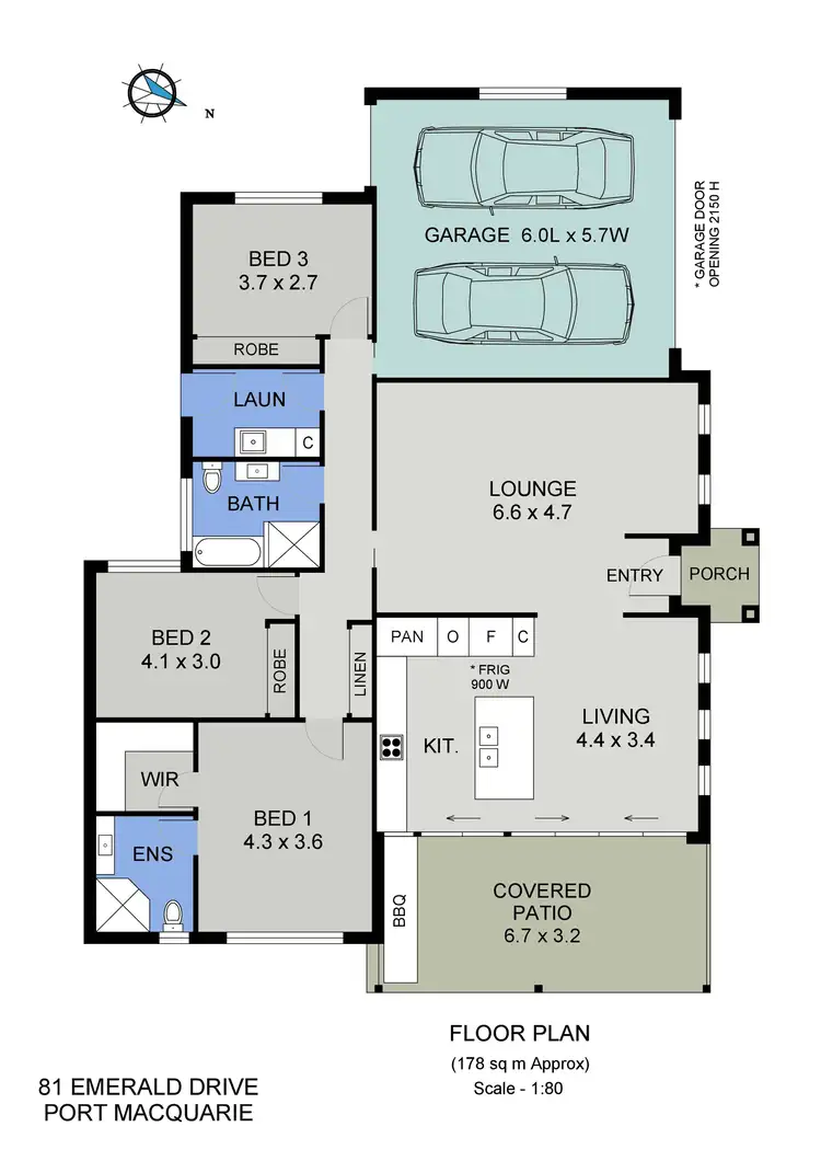 Floorplan of Homely house listing, 81 Emerald Drive, Port Macquarie NSW 2444