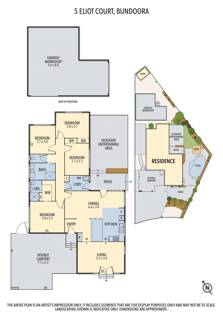 Floorplan of Homely house listing, 5 Eliot Court, Bundoora VIC 3083