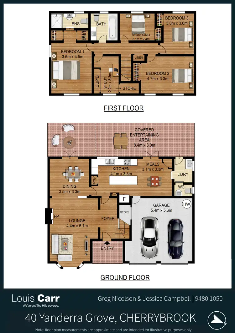 Floorplan of Homely house listing, 40 Yanderra Grove, Cherrybrook NSW 2126