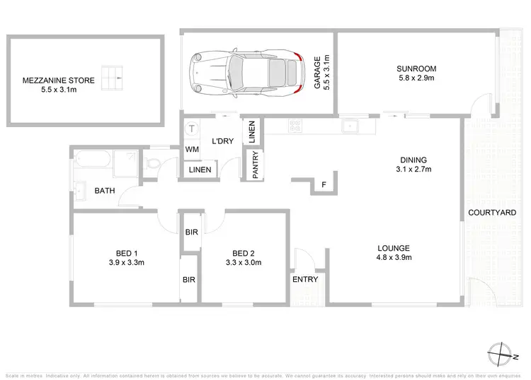 Floorplan of Homely villa listing, 1/6 Nambucca Avenue, Coffs Harbour NSW 2450