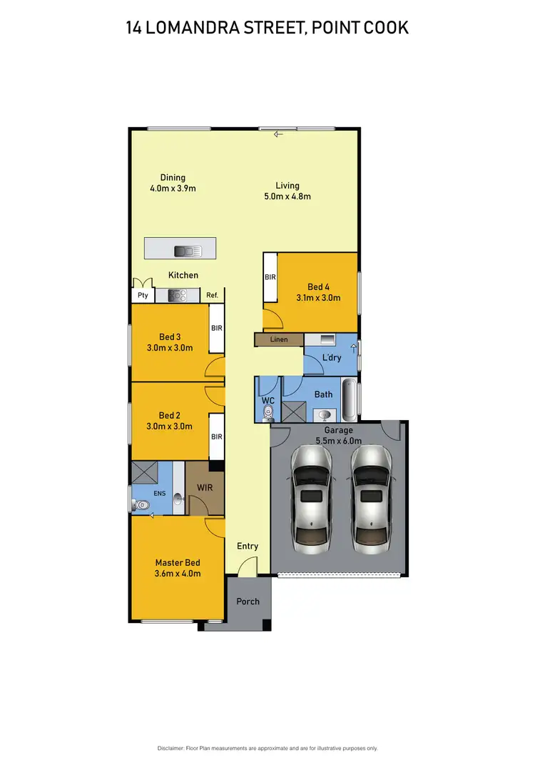Floorplan of Homely house listing, 14 Lomandra Street, Point Cook VIC 3030