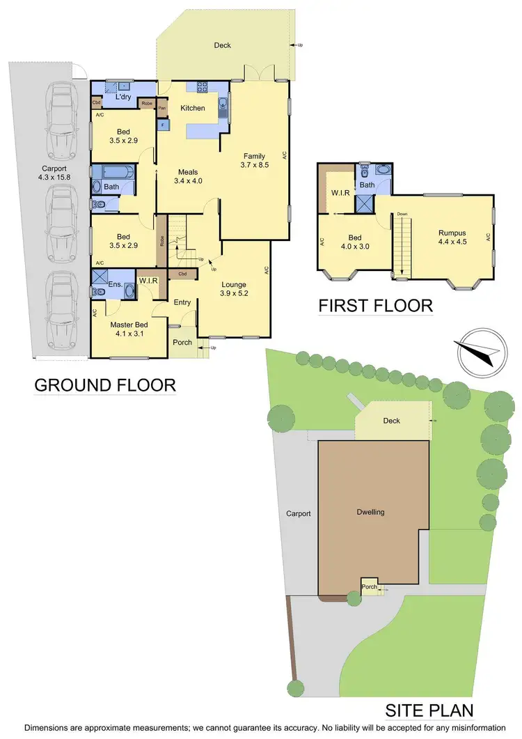 Floorplan of Homely house listing, 8 Dickerson Avenue, Mill Park VIC 3082