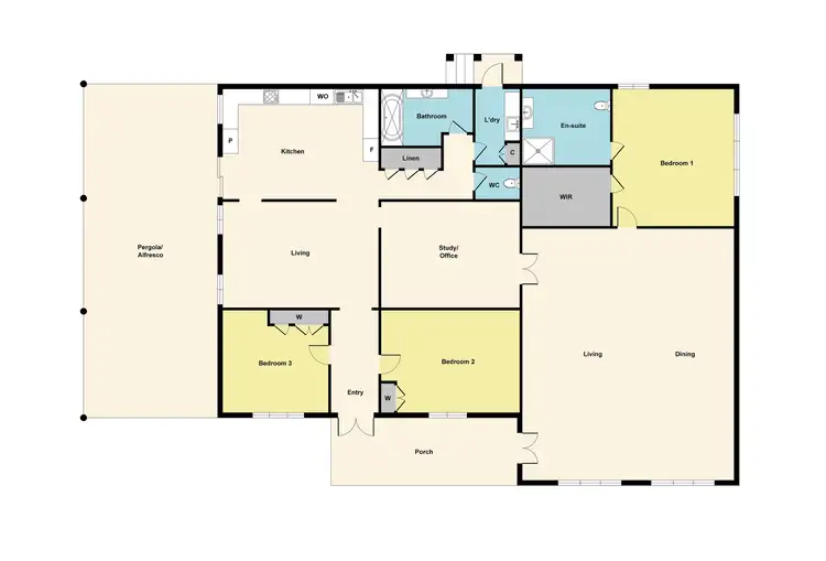 Floorplan of Homely house listing, 404 Haines Street, Nerrina VIC 3350