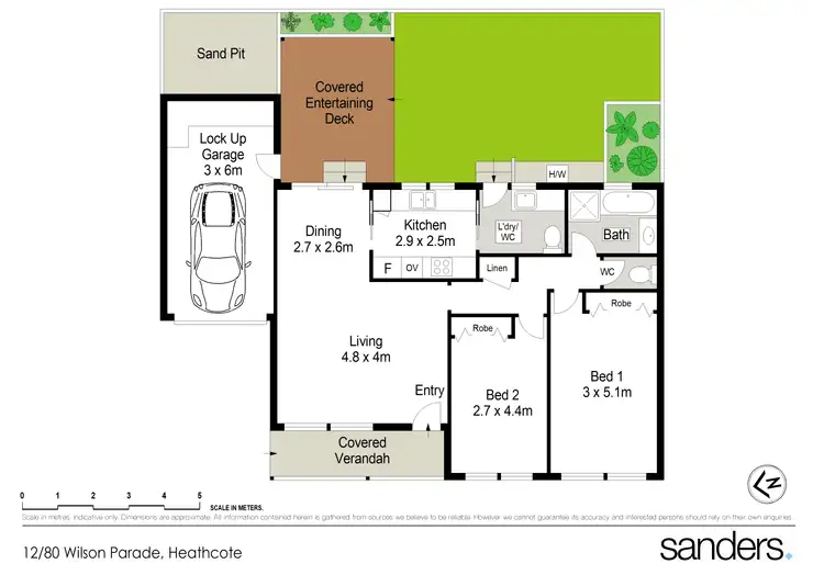 Floorplan of Homely villa listing, 12/80 Wilson Parade, Heathcote NSW 2233