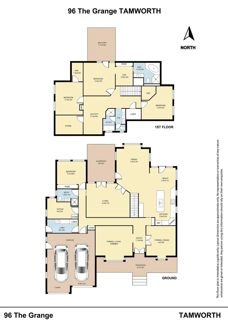 Floorplan of Homely house listing, 96 The Grange, Tamworth NSW 2340