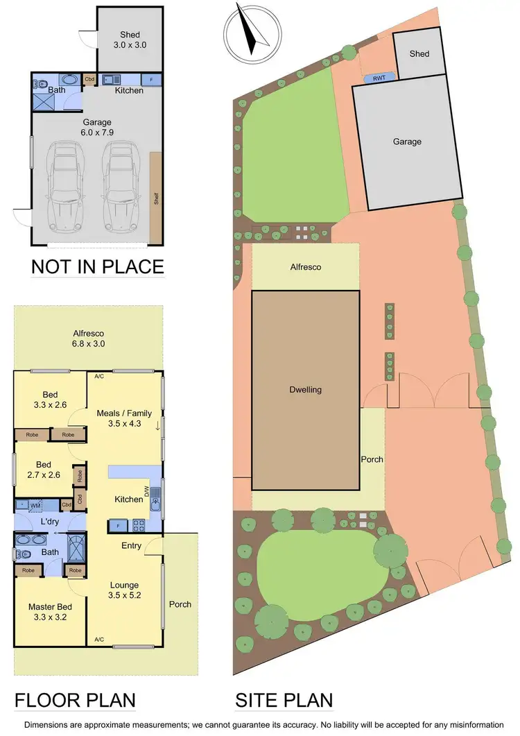 Floorplan of Homely house listing, 6 Grenda Drive, Mill Park VIC 3082