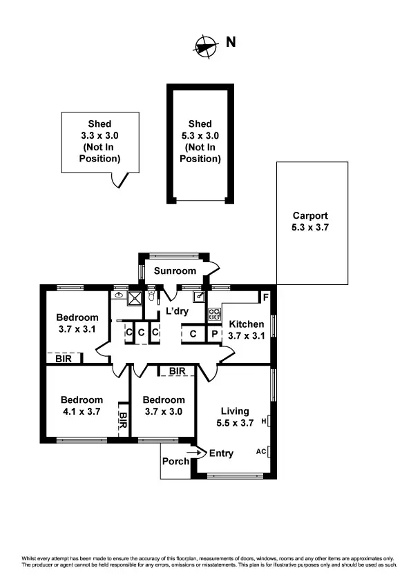 Floorplan of Homely house listing, 15 Lynch Street, Sunshine VIC 3020