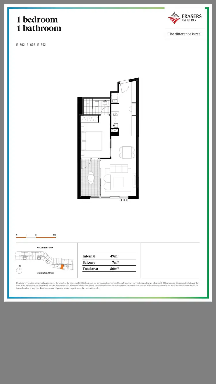 Floorplan of Homely apartment listing, 802/85 O'connor Street, Chippendale NSW 2008