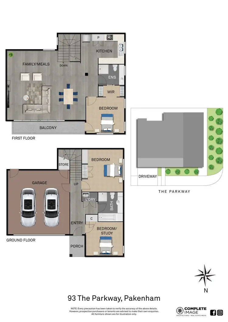Floorplan of Homely house listing, 93 The Parkway, Pakenham VIC 3810