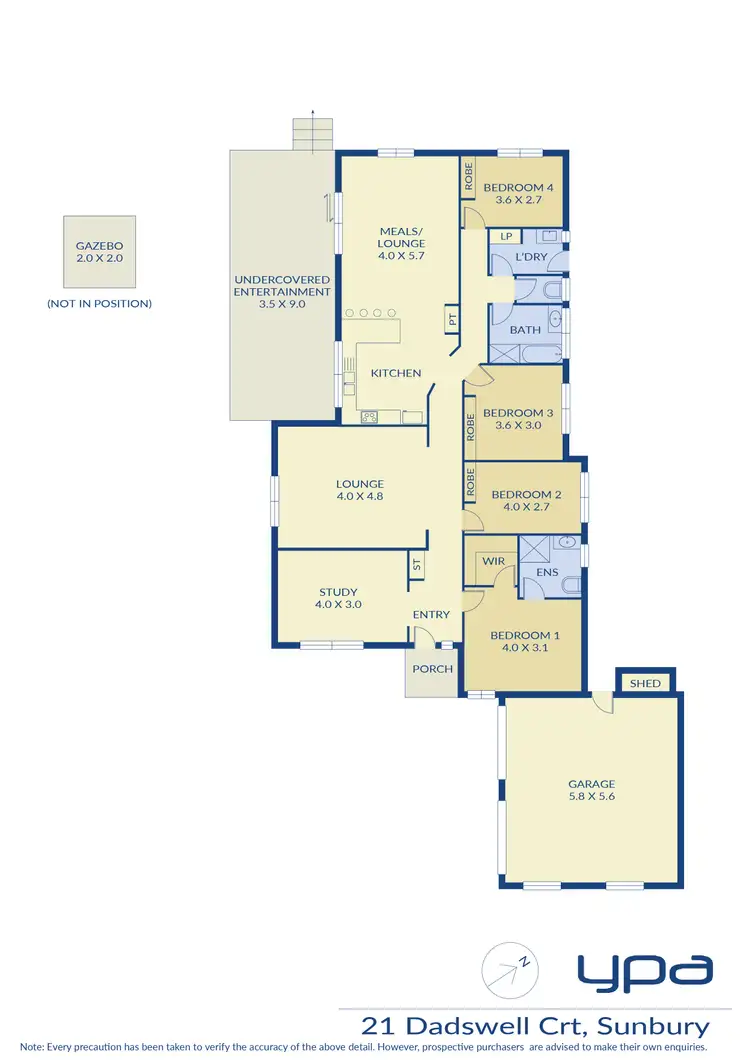 Floorplan of Homely house listing, 21 Dadswell Court, Sunbury VIC 3429