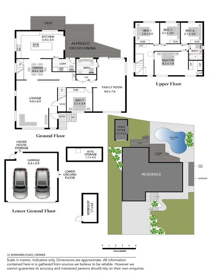 Floorplan of Homely house listing, 11 Windarra Place, Cromer NSW 2099