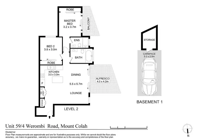 Floorplan of Homely apartment listing, 59/4 Werombi Road, Mount Colah NSW 2079