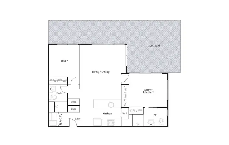 Floorplan of Homely apartment listing, 134/8 Limburg Way, Greenway ACT 2900