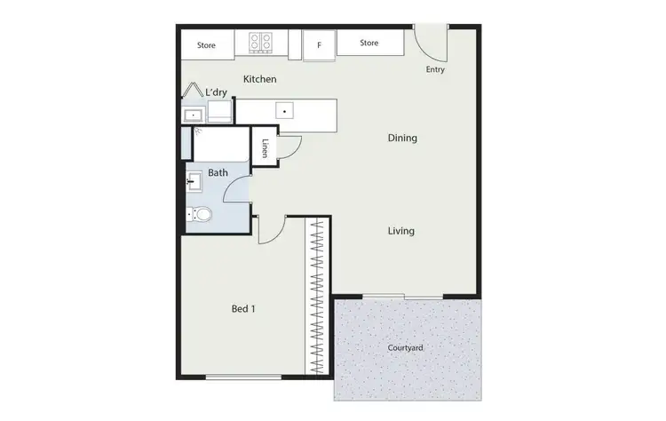 Floorplan of Homely apartment listing, 58/15 Coranderrk Street, City ACT 2601