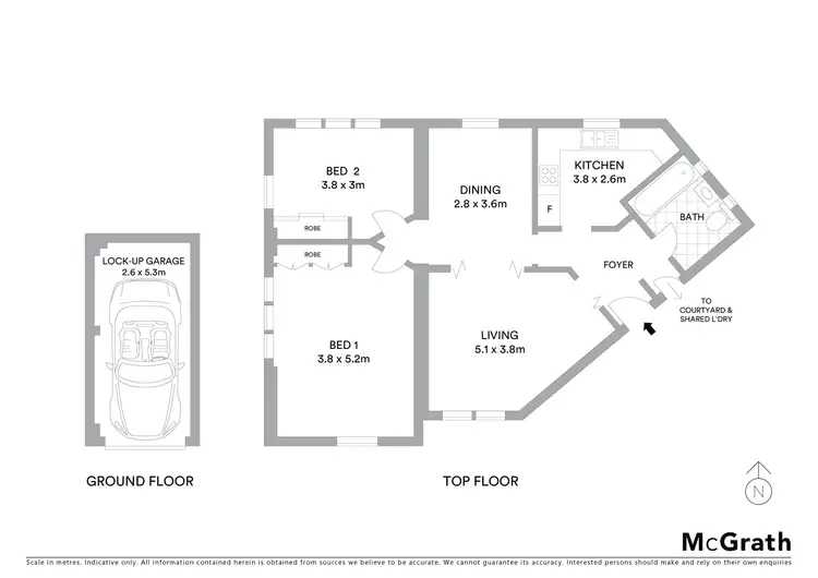 Floorplan of Homely apartment listing, 5/1 Central Street, Naremburn NSW 2065