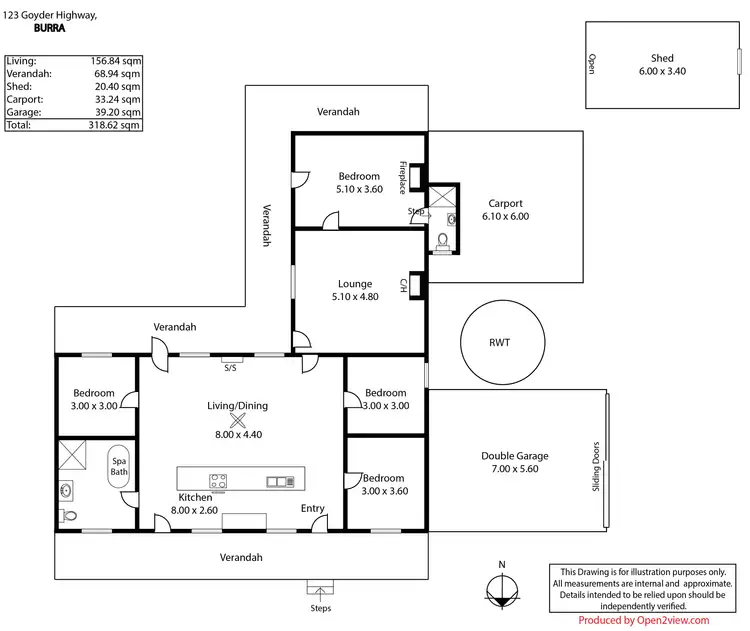 Floorplan of Homely house listing, 123 Goyder Highway, Burra SA 5417