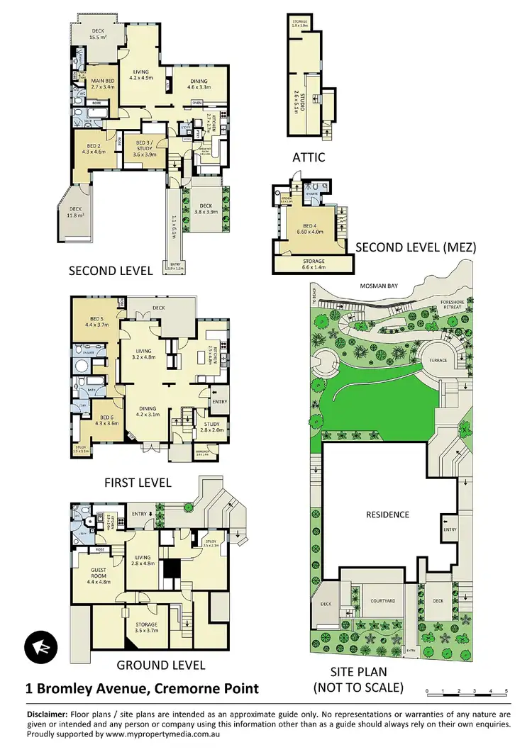 Floorplan of Homely house listing, 1 Bromley Avenue, Cremorne Point NSW 2090
