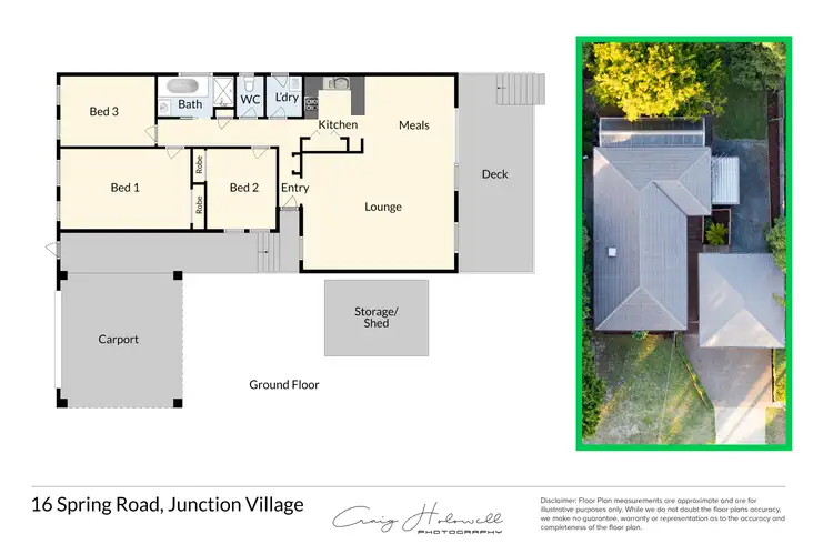 Floorplan of Homely house listing, 16 Spring Road, Junction Village VIC 3977
