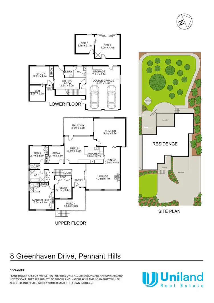 Floorplan of Homely house listing, 8 Greenhaven Drive, Pennant Hills NSW 2120