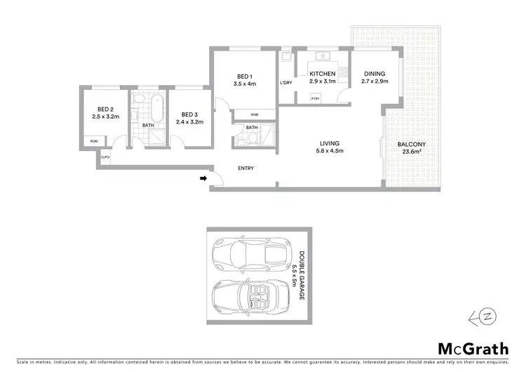 Floorplan of Homely apartment listing, 11/23 River Road, Wollstonecraft NSW 2065