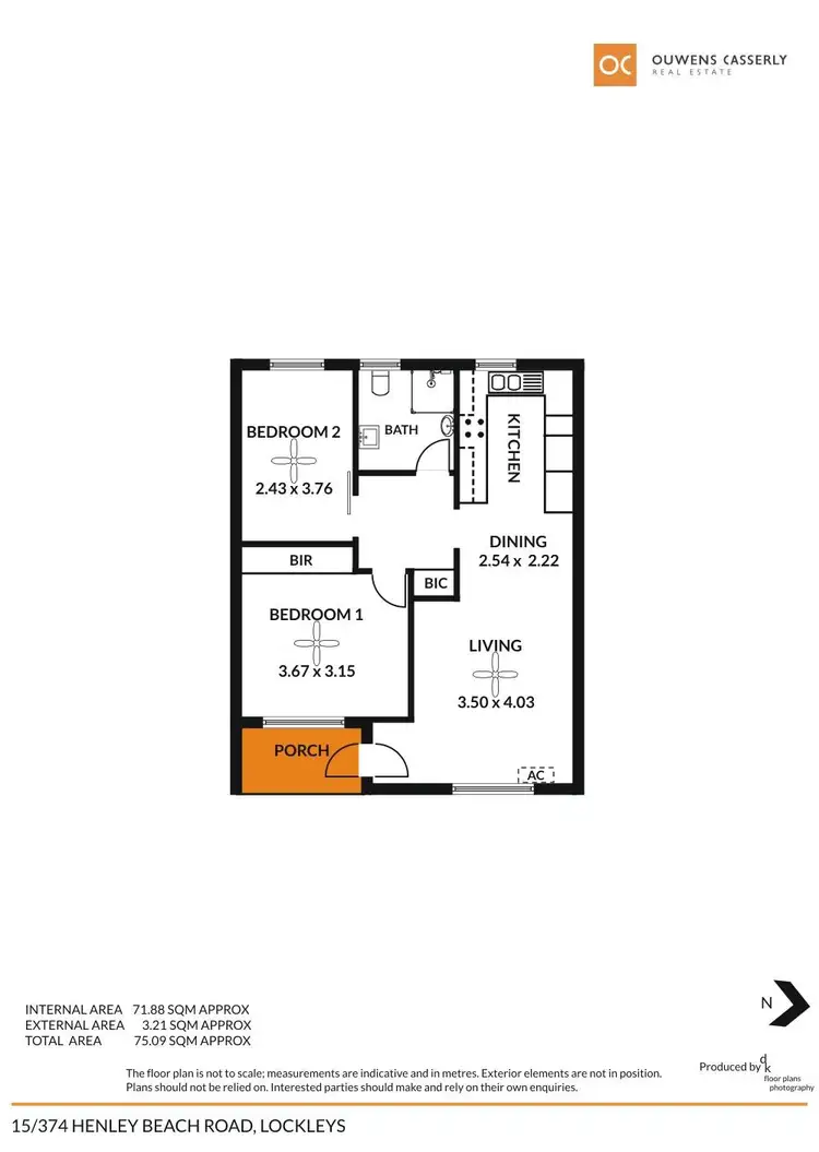 Floorplan of Homely unit listing, 15/374 Henley Beach Road, Lockleys SA 5032
