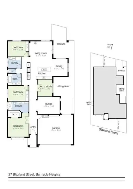 Floorplan of Homely house listing, 27 Blaxland Street, Burnside Heights VIC 3023