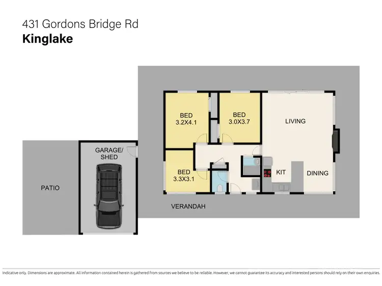Floorplan of Homely rural property listing, 431 Gordons Bridge Road, Kinglake VIC 3763