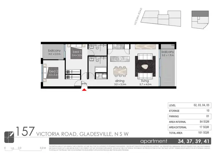 Floorplan of Homely apartment listing, 37/157 Victoria Road, Gladesville NSW 2111