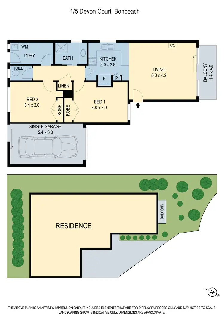 Floorplan of Homely unit listing, 1/5 Devon Court, Bonbeach VIC 3196