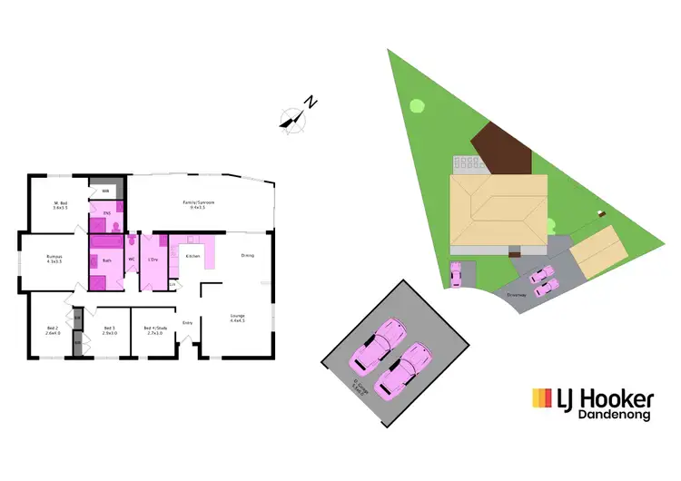 Floorplan of Homely house listing, 15 Kooyong Close, Hampton Park VIC 3976