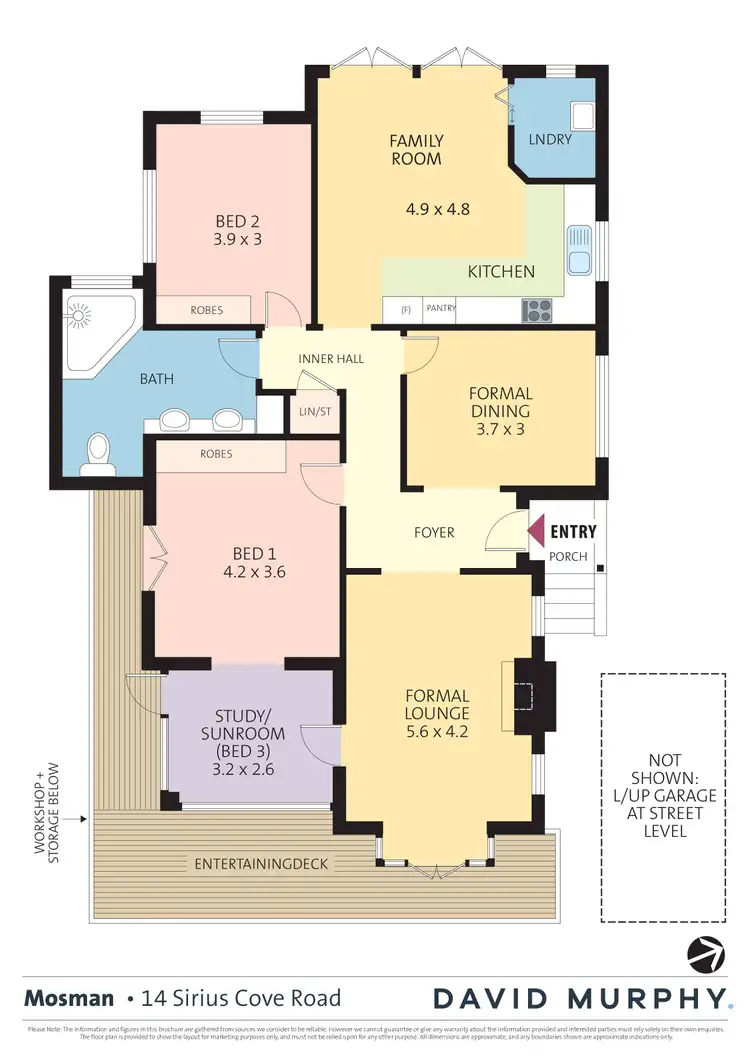Floorplan of Homely house listing, 14 Sirius Cove Road, Mosman NSW 2088