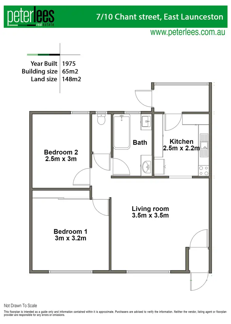Floorplan of Homely unit listing, 7/10 Chant Street, East Launceston TAS 7250