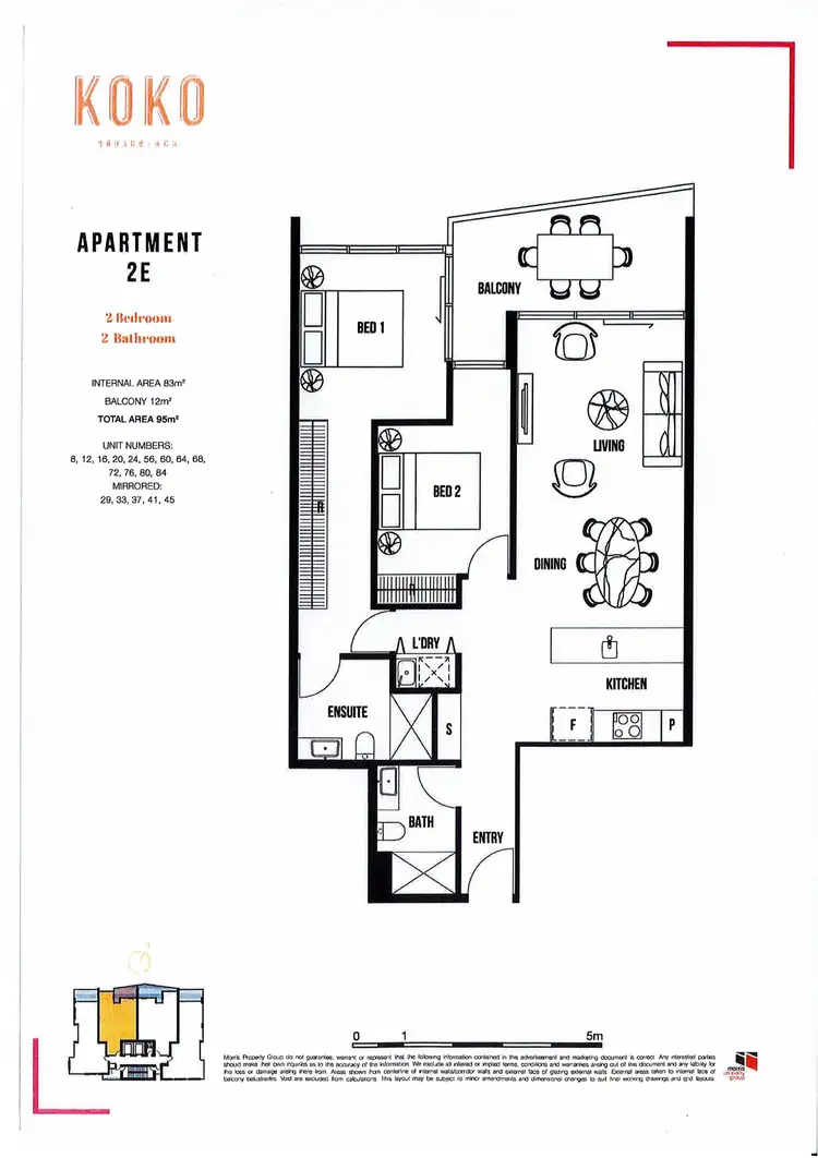 Floorplan of Homely apartment listing, Level 17/45/12 Elizabeth Avenue, Broadbeach QLD 4218