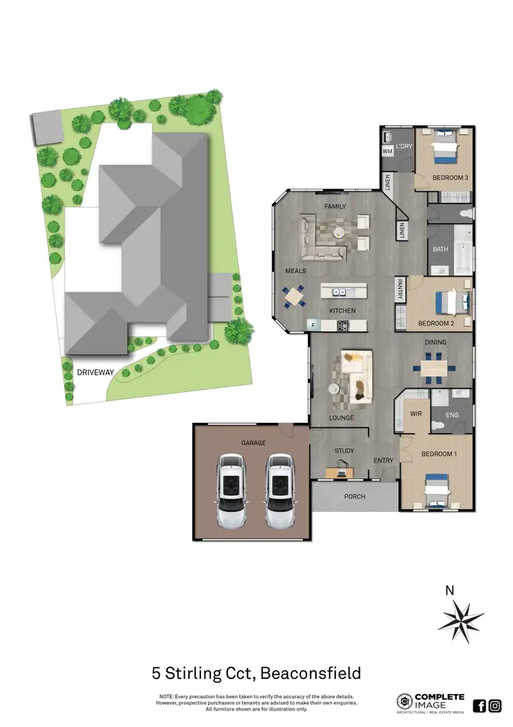 Floorplan of Homely house listing, 5 Stirling Circuit, Beaconsfield VIC 3807