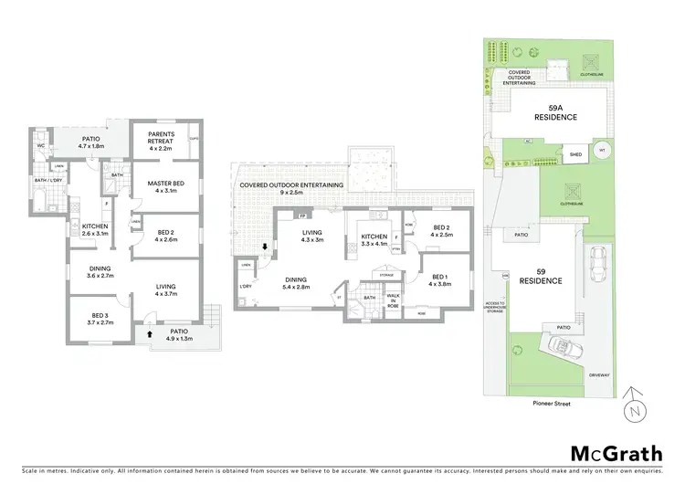 Floorplan of Homely house listing, 59 & 59a Pioneer Street, Seven Hills NSW 2147