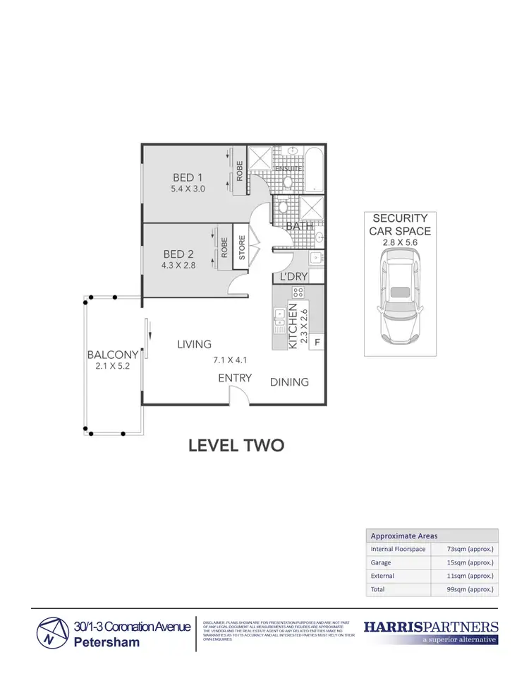 Floorplan of Homely apartment listing, 30/1-3 Coronation Avenue, Petersham NSW 2049