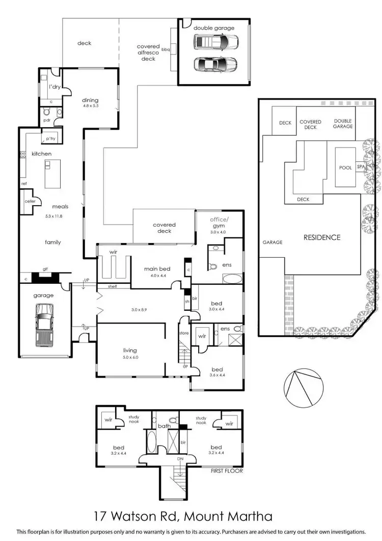Floorplan of Homely house listing, 17 Watson Road, Mount Martha VIC 3934