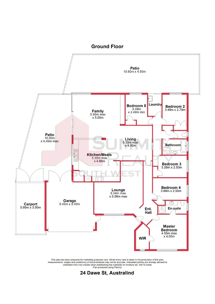 Floorplan of Homely house listing, 24 Dawe Street, Australind WA 6233