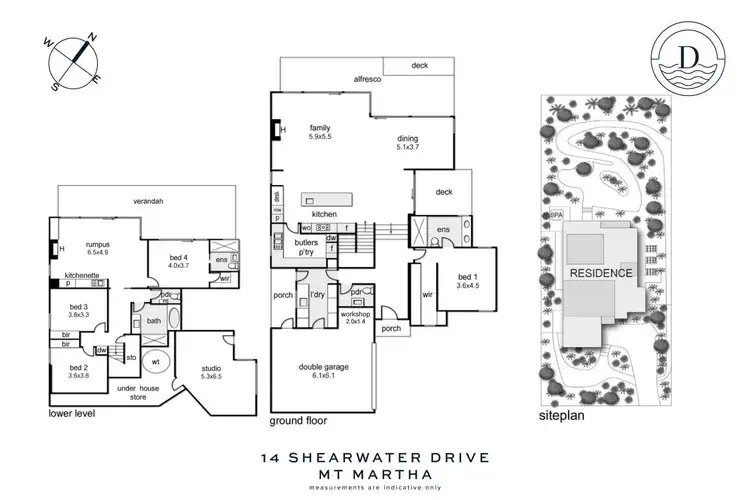 Floorplan of Homely house listing, 14 Shearwater Drive, Mount Martha VIC 3934