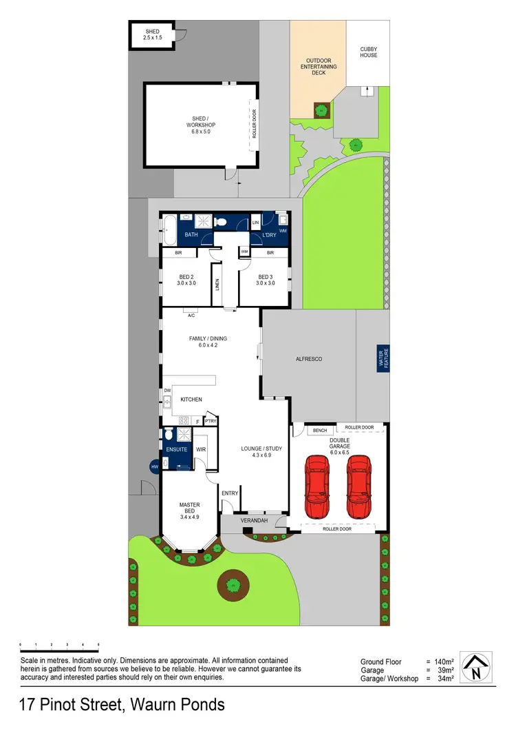 Floorplan of Homely house listing, 17 Pinot Street, Waurn Ponds VIC 3216