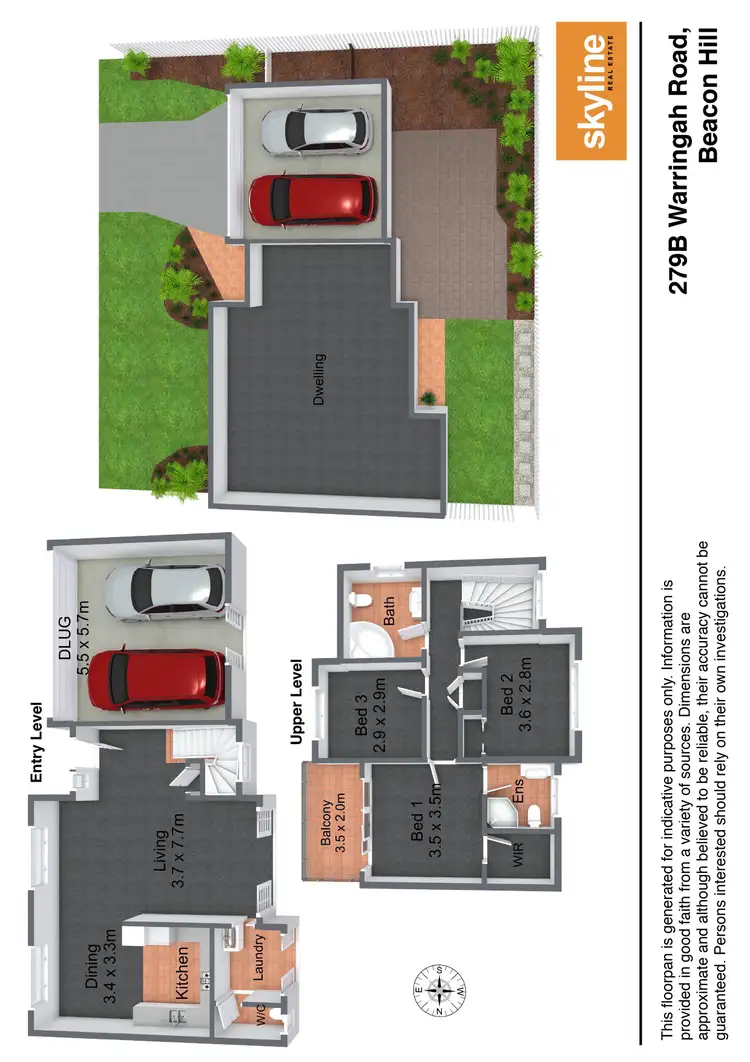 Floorplan of Homely house listing, 279b Warringah Road, Beacon Hill NSW 2100