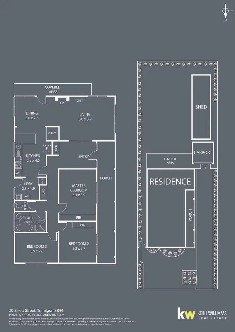 Floorplan of Homely house listing, 20 Elliott Street, Traralgon VIC 3844