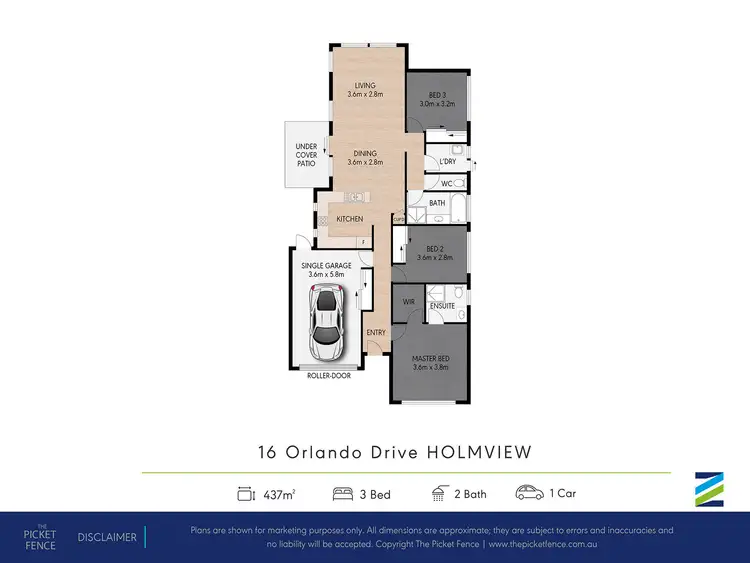 Floorplan of Homely house listing, 16 Orlando Drive, Holmview QLD 4207