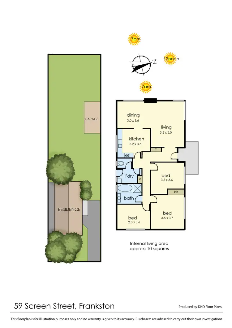 Floorplan of Homely house listing, 59 Screen Street, Frankston VIC 3199
