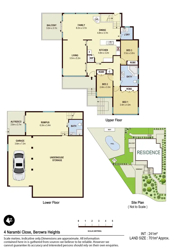 Floorplan of Homely house listing, 4 Narambi Close, Berowra Heights NSW 2082