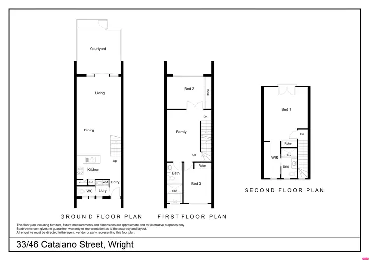 Floorplan of Homely townhouse listing, 33/46 Catalano Street, Wright ACT 2611
