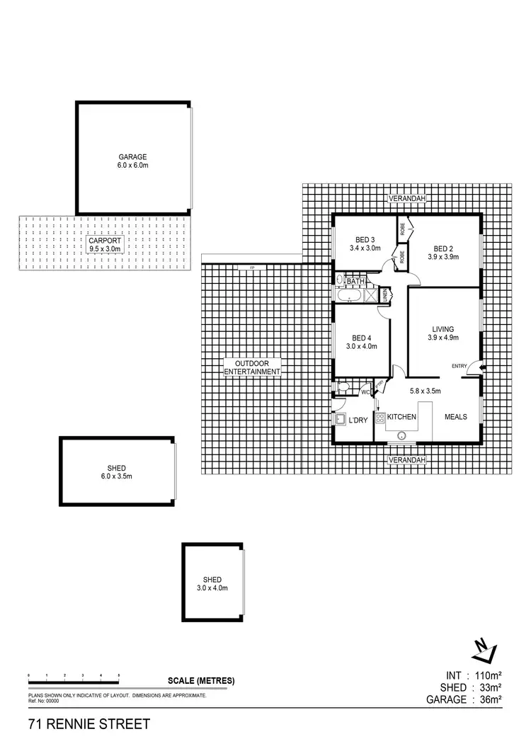 Floorplan of Homely house listing, 71 Rennie Street, Huntly VIC 3551